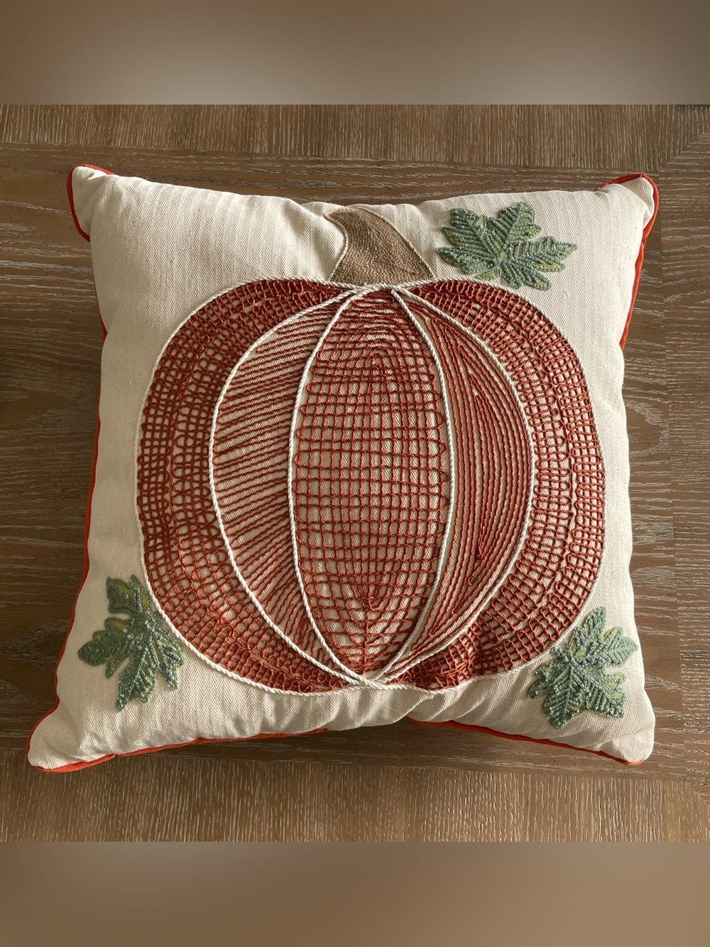 Fall/Thanksgiving Pumpkin Throw Pillow